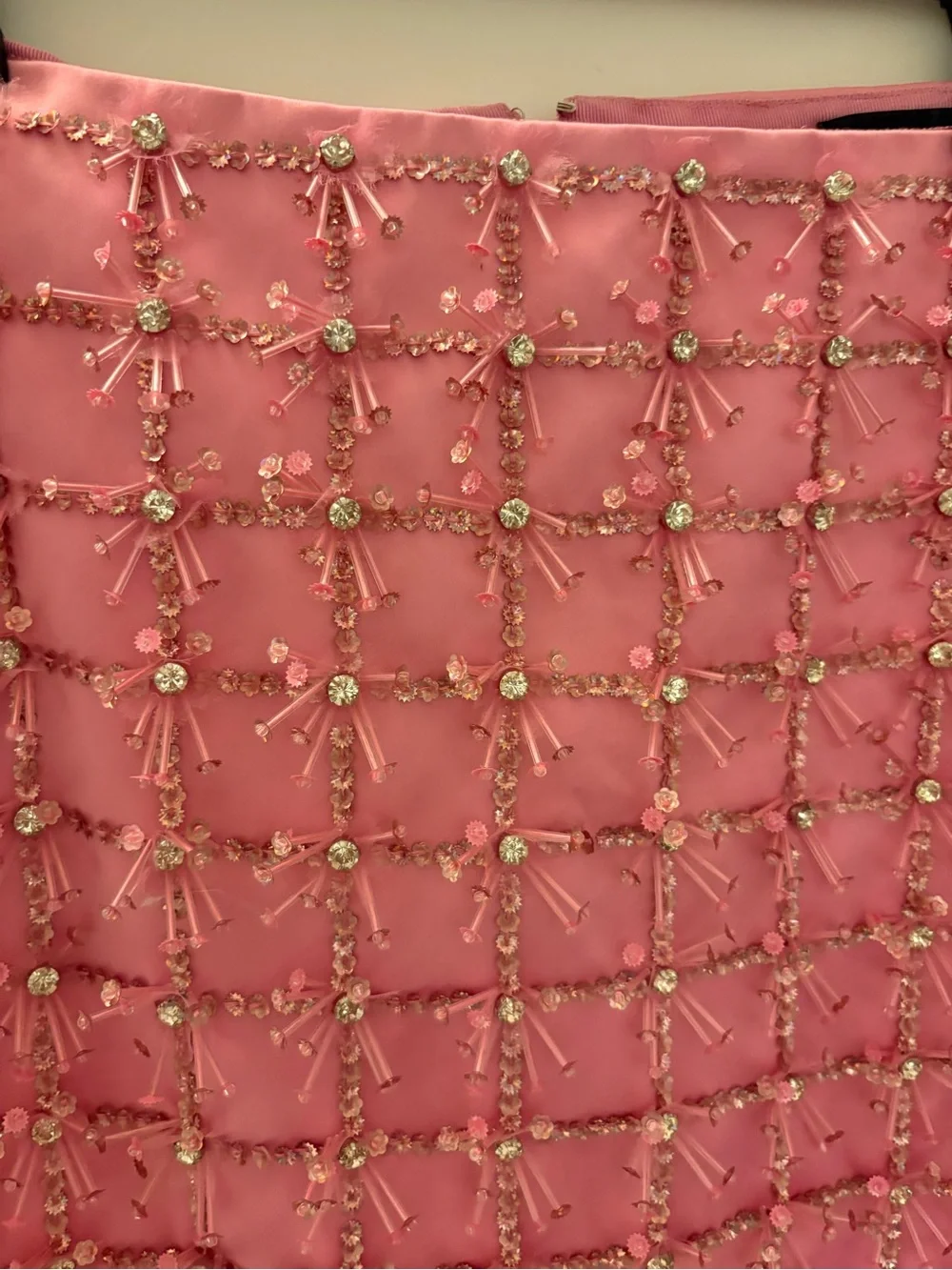 J. Crew Collection Embellished Satin Skirt. Size 16. Like New. - Picture 3 of 8